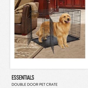 Double door dog crate